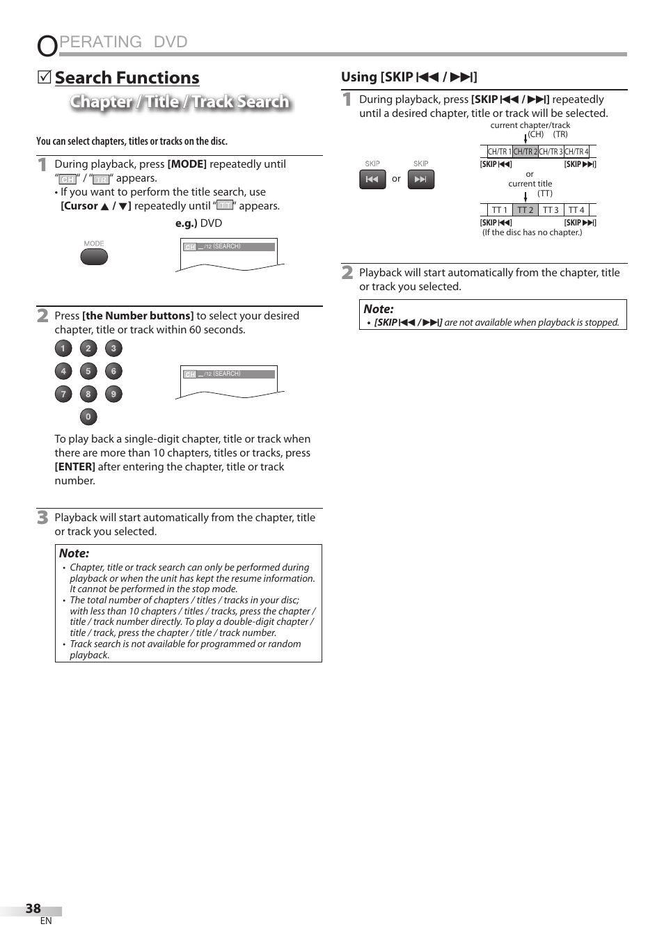 Perating dvd | Univex LD190SS1 User Manual | Page 40 / 166