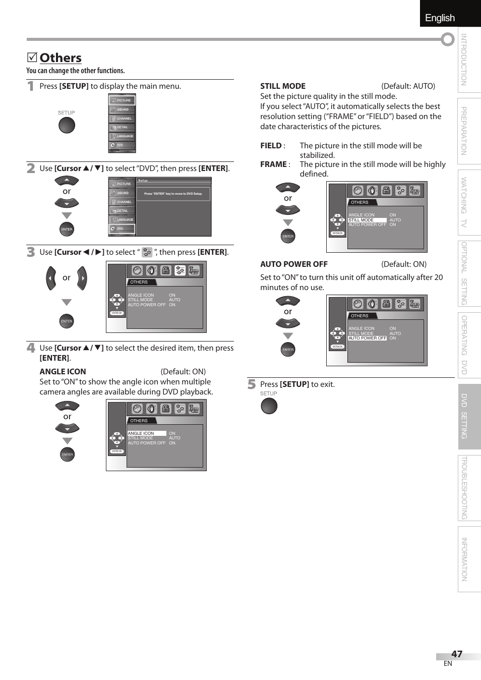 English español français, Others | Univex LD190SS1 User Manual | Page 49 / 166