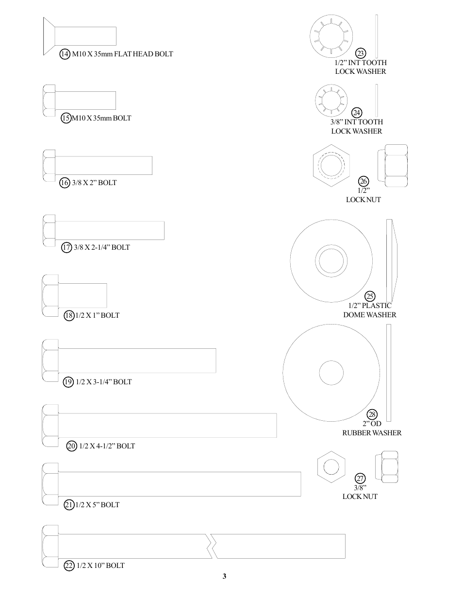 Univex OHDADJ User Manual | Page 3 / 10