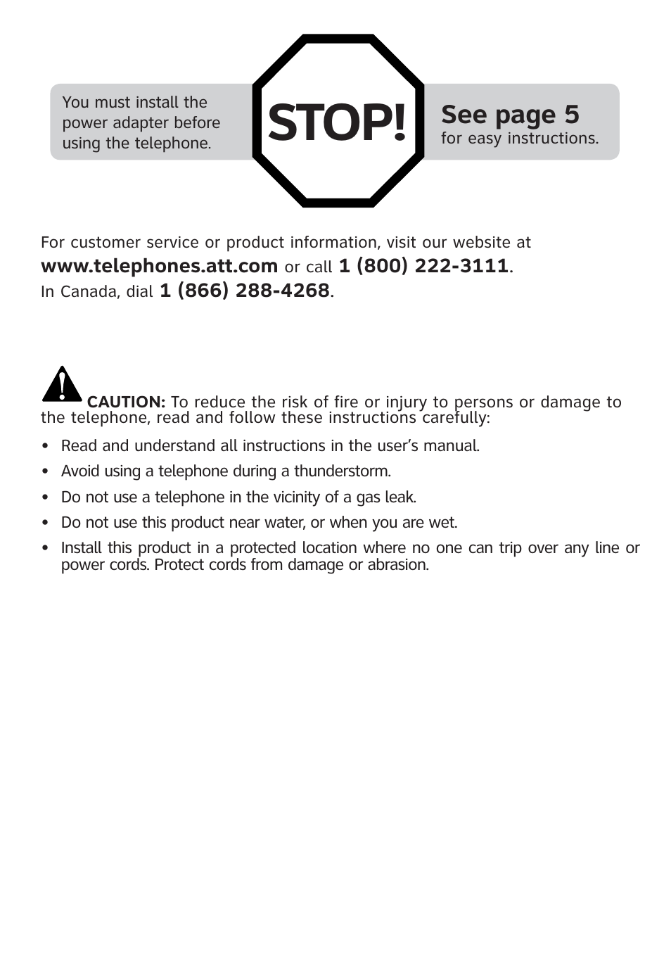 Stop, See page 5 | Univex 1856 User Manual | Page 3 / 50