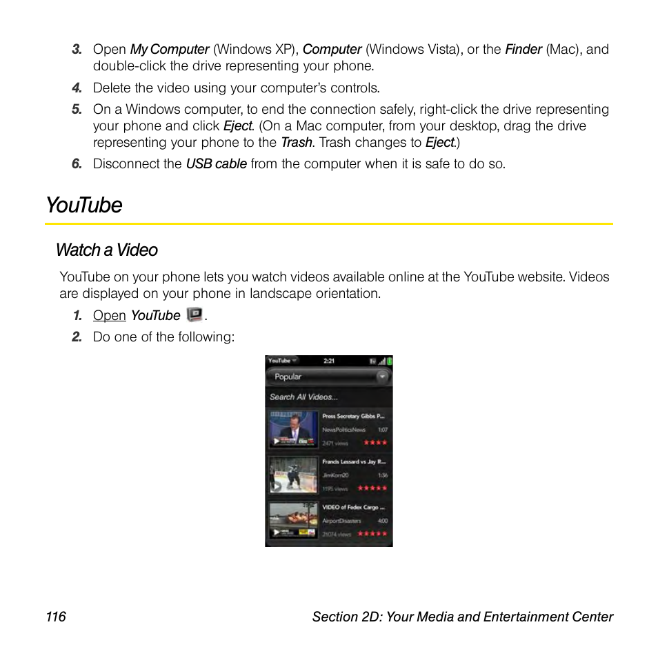Youtube, Watch a video | Univex Pre p100eww User Manual | Page 116 / 344
