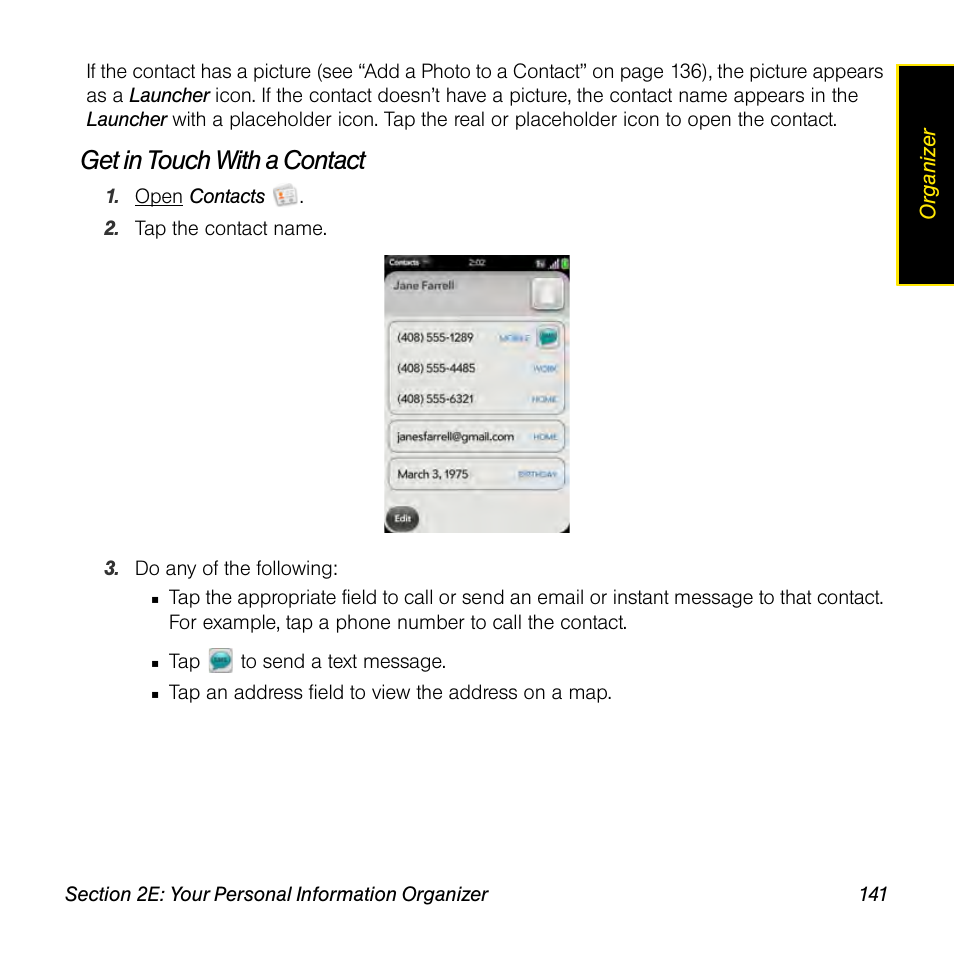 Get in touch with a contact | Univex Pre p100eww User Manual | Page 141 / 344