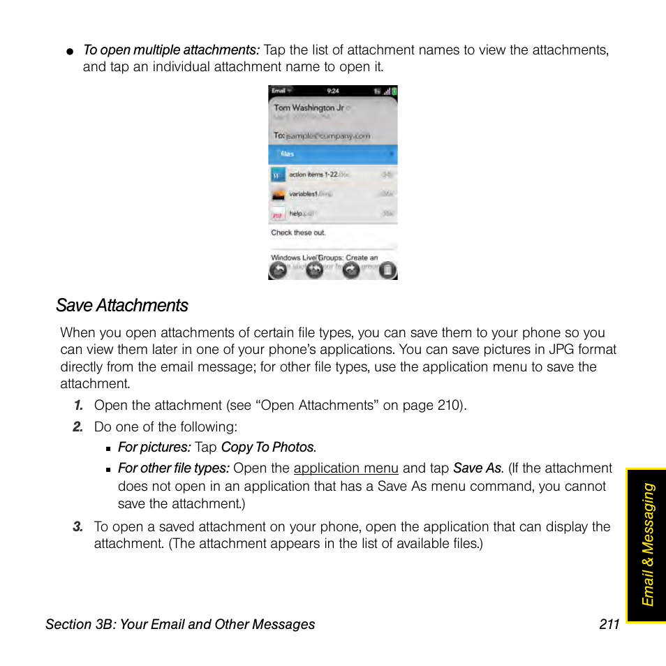 Save attachments | Univex Pre p100eww User Manual | Page 211 / 344