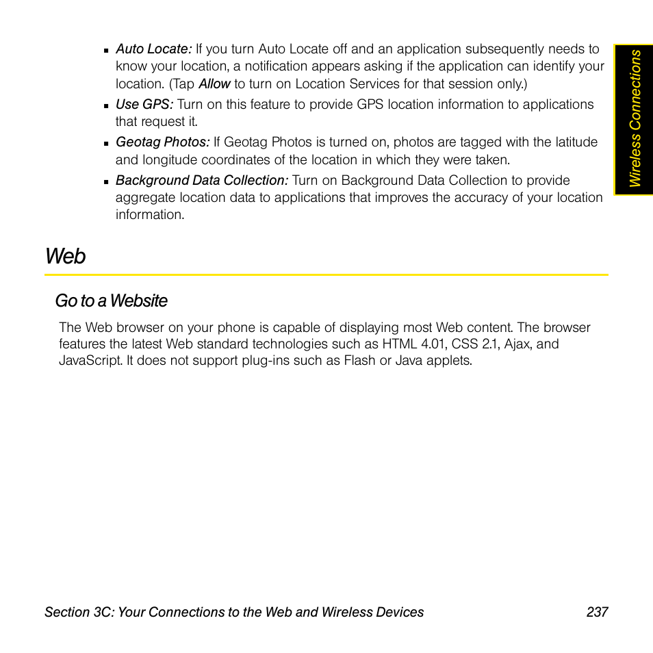 Go to a website | Univex Pre p100eww User Manual | Page 237 / 344