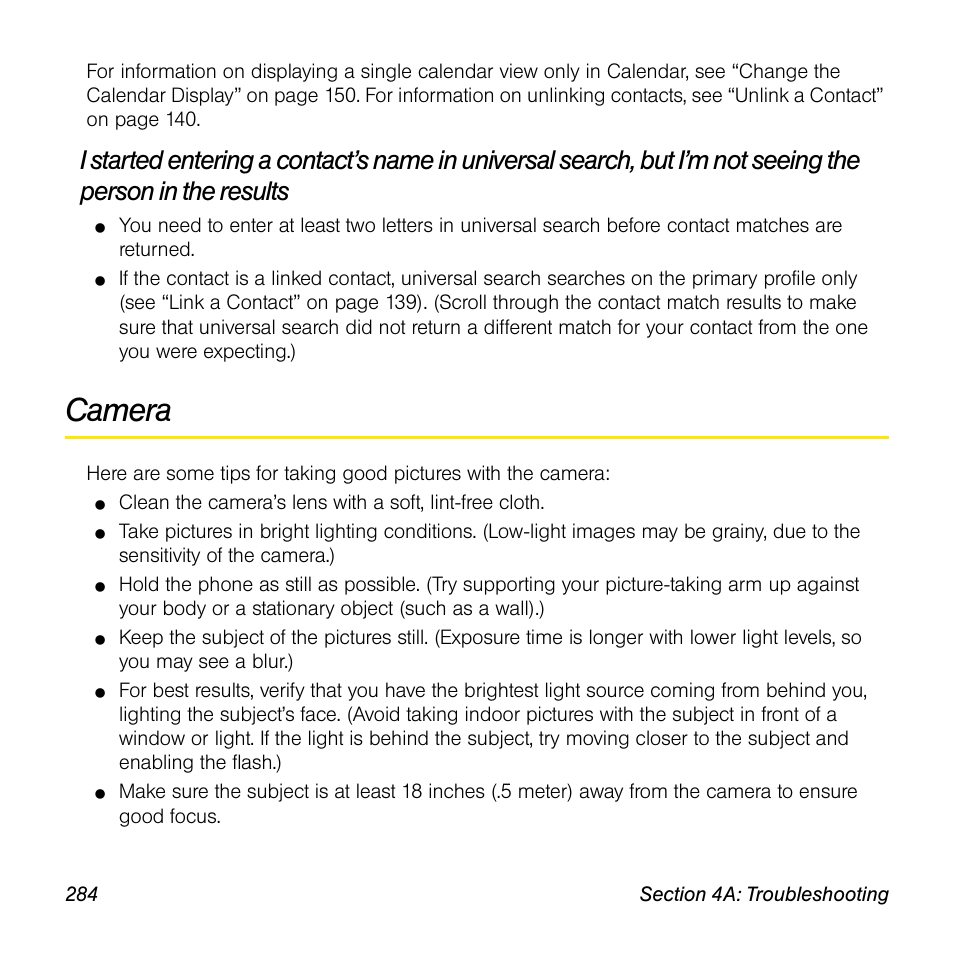 Camera | Univex Pre p100eww User Manual | Page 284 / 344