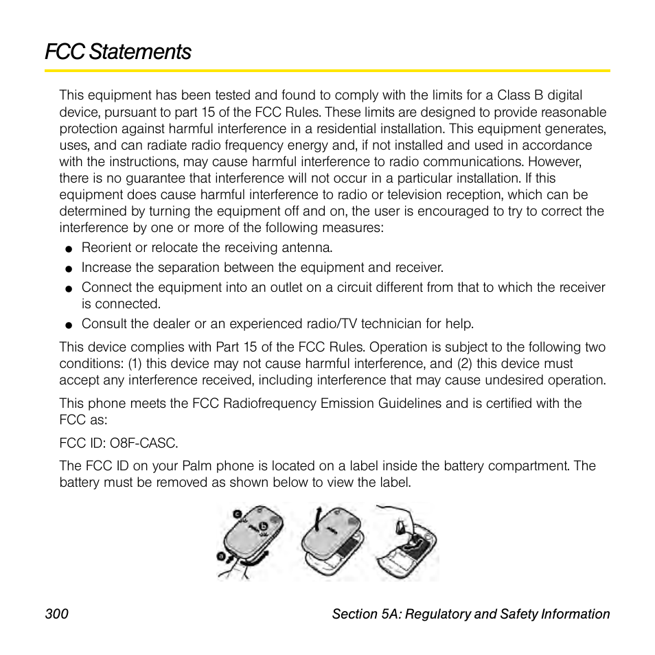 Fcc statements | Univex Pre p100eww User Manual | Page 300 / 344