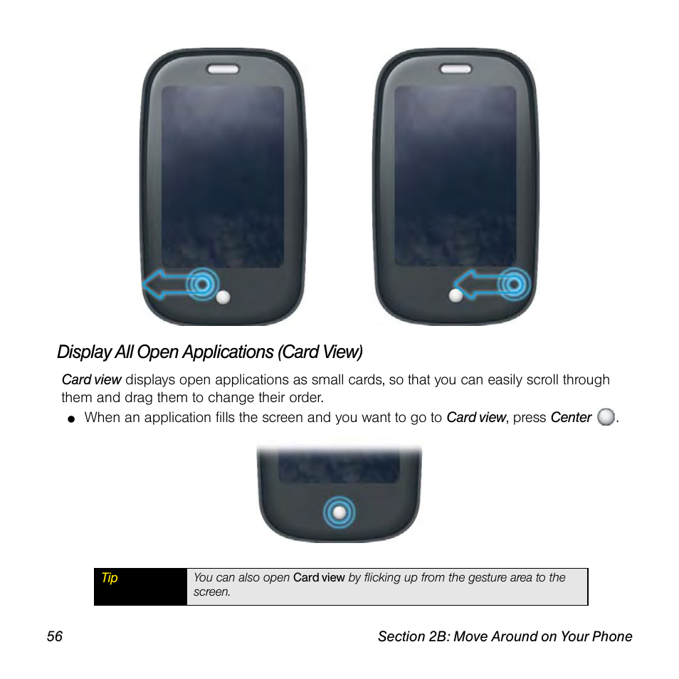 Display all open applications (card view), Ee “display all open | Univex Pre p100eww User Manual | Page 56 / 344