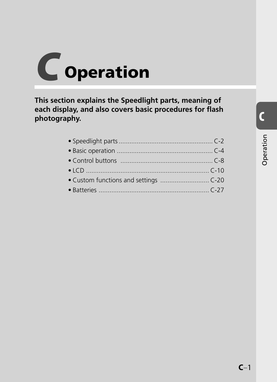 Operation | Nikon SB-900 User Manual | Page 23 / 142