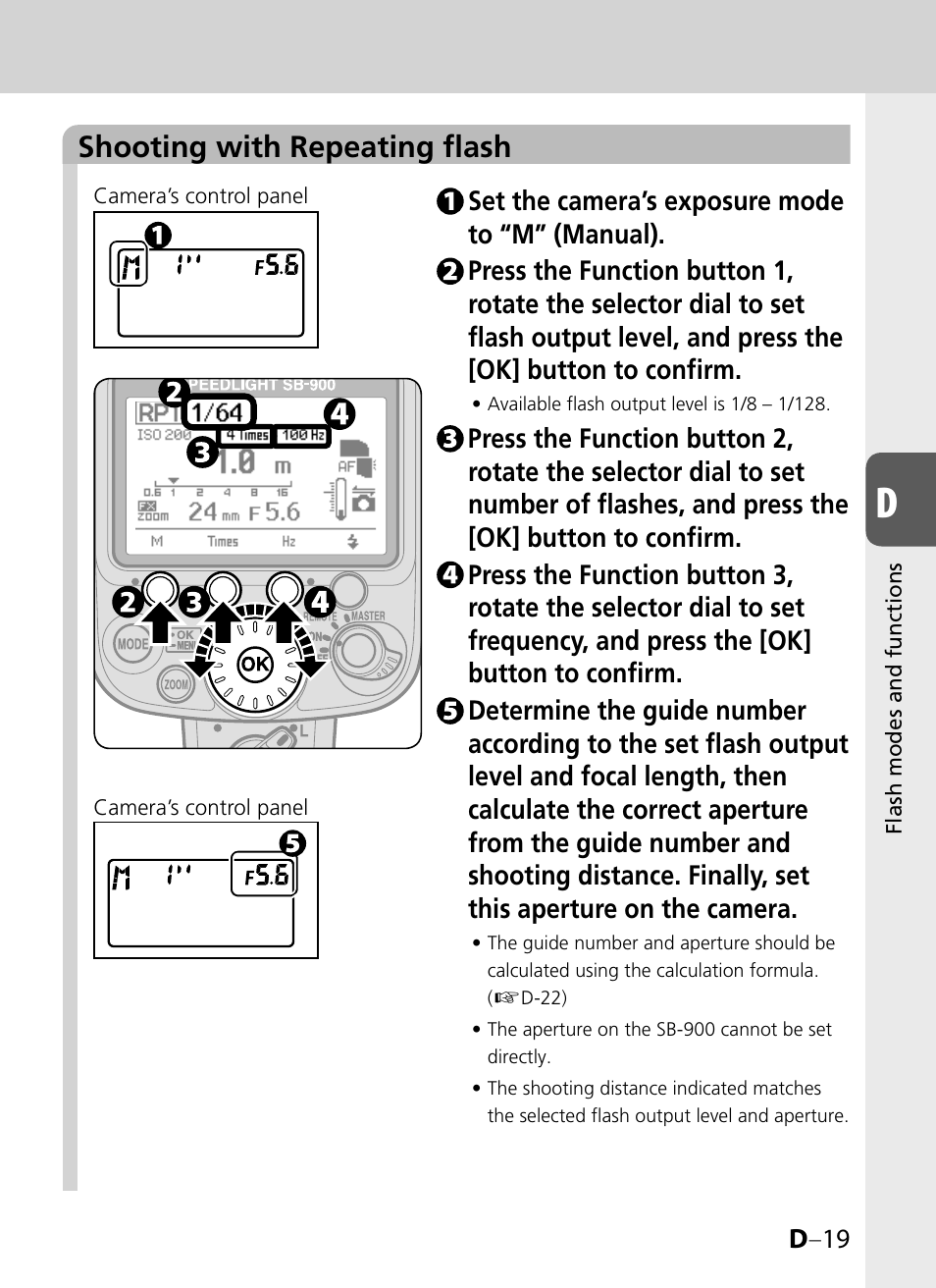 Shooting with repeating flash | Nikon SB-900 User Manual | Page 69 / 142