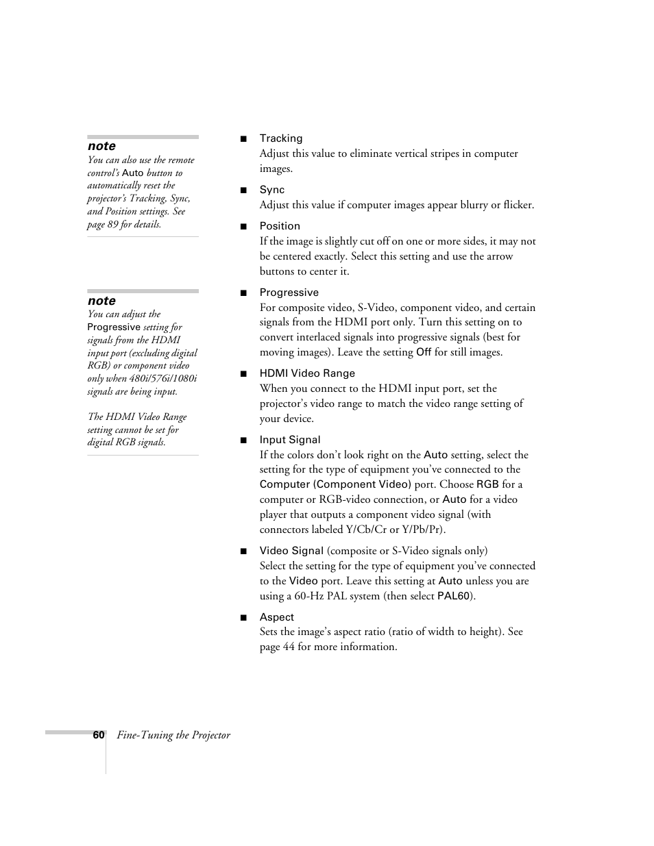 Univex PowerLite 700 User Manual | Page 60 / 110