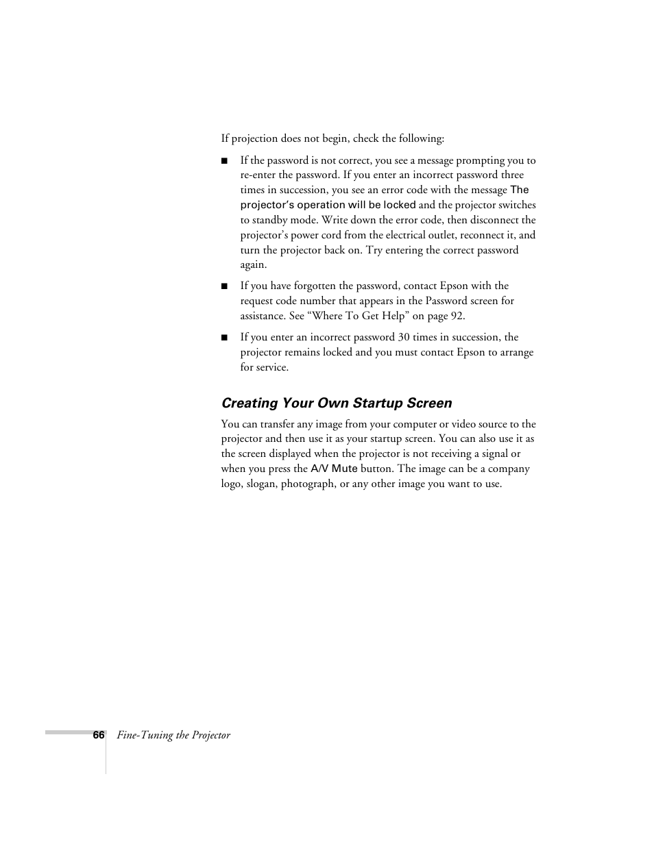 Creating your own startup screen | Univex PowerLite 700 User Manual | Page 66 / 110