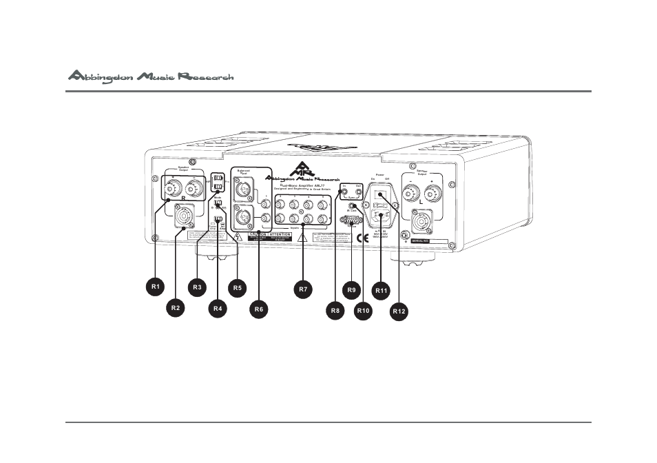 Figure 2.2 - am-77 rear panel | Univex Dual Mono Pre-Main Amplifier AM-77 User Manual | Page 16 / 61