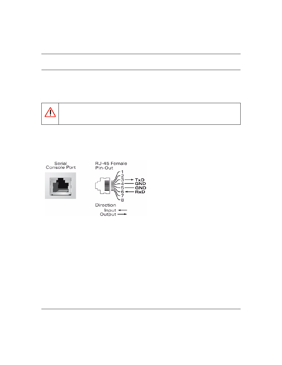 Serial console port, Port and adapter pinouts | Univex ProSafe WFS709TP User Manual | Page 31 / 36