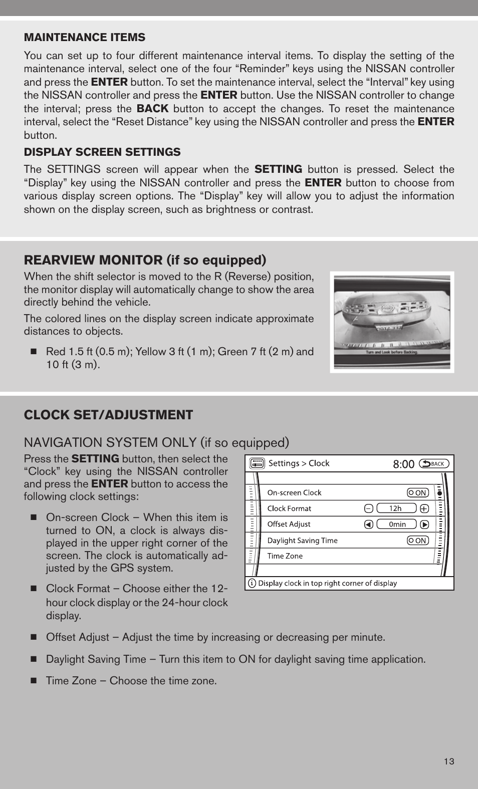 Rearview monitor (if so equipped) | Univex 2010 Armada User Manual | Page 15 / 52