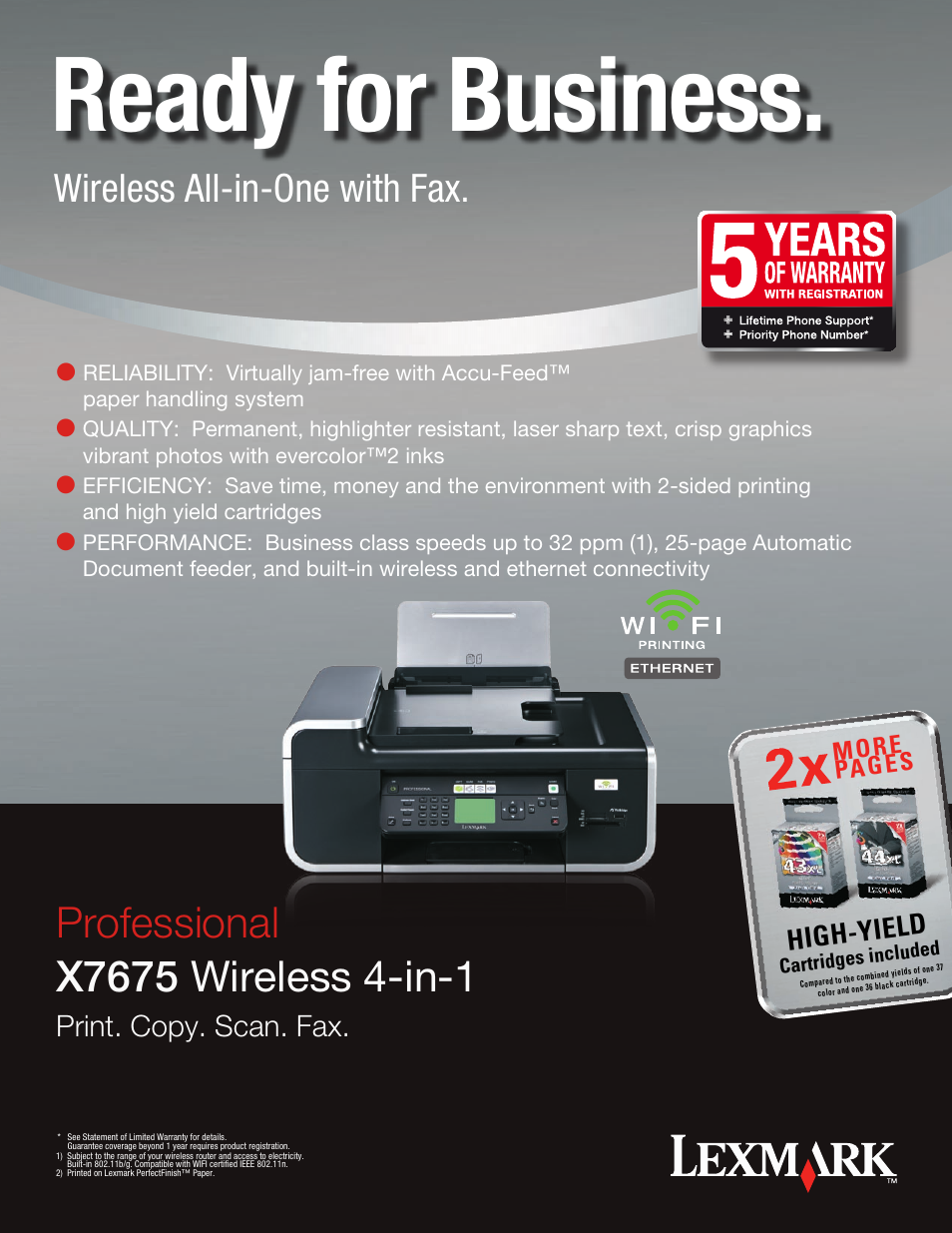 Univex Professional Wireless 4-in-1 X7675 User Manual | 2 pages