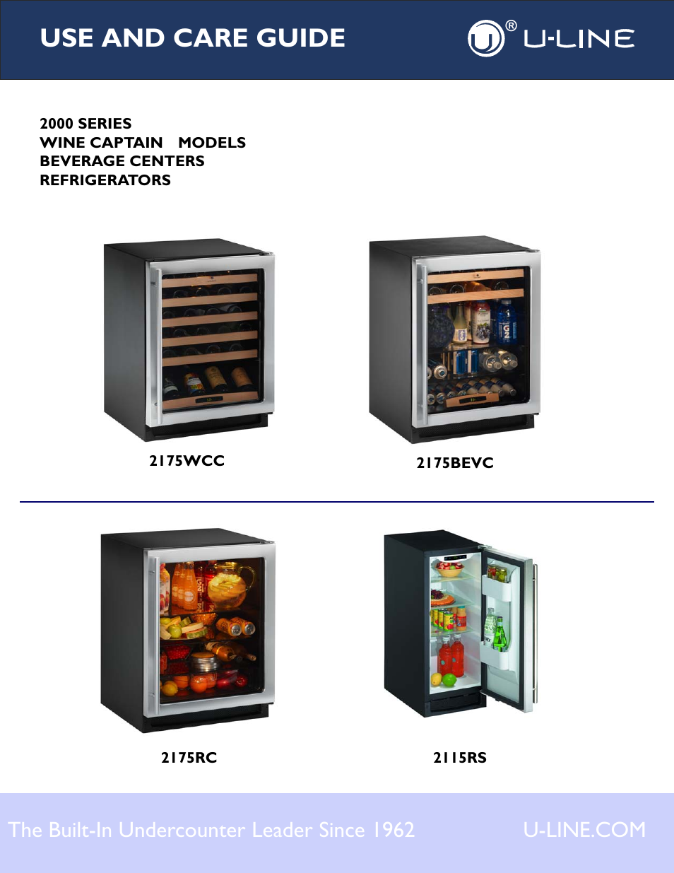 U-Line 2115RS User Manual | 24 pages