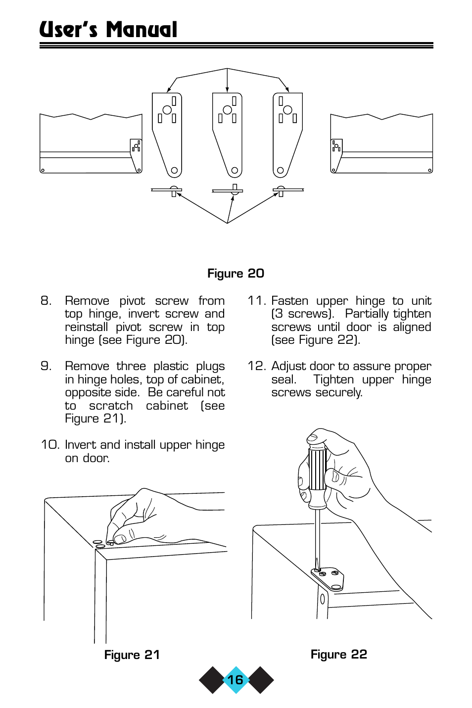 User’s manual | U-Line CLR60 User Manual | Page 18 / 36