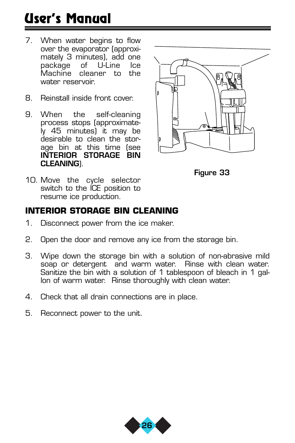 User’s manual | U-Line CLR60 User Manual | Page 28 / 36