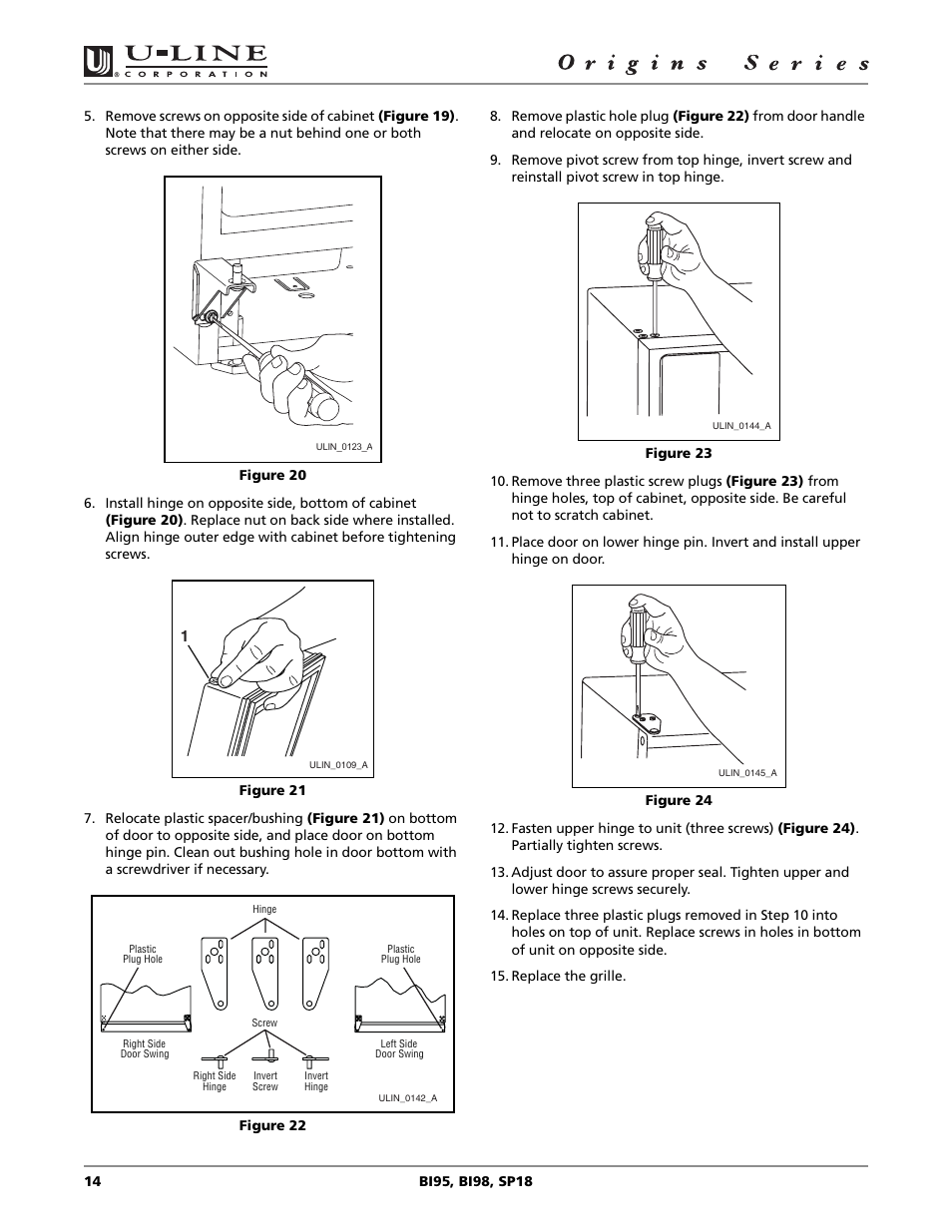 U-Line BI98 User Manual | Page 14 / 20