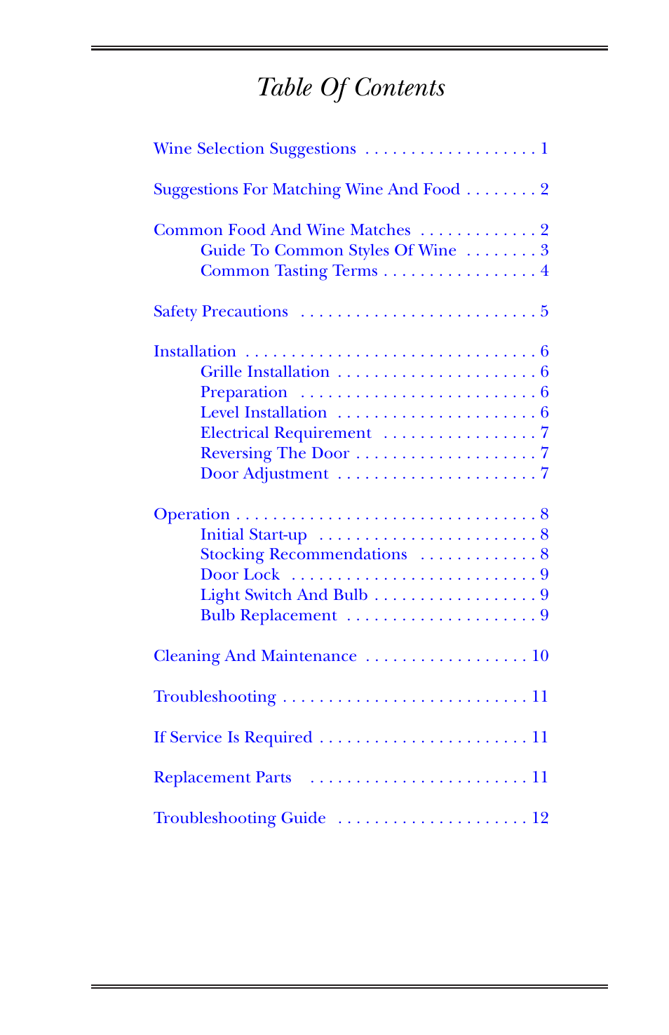 U-Line Wine Captain Cooler User Manual | Page 4 / 18