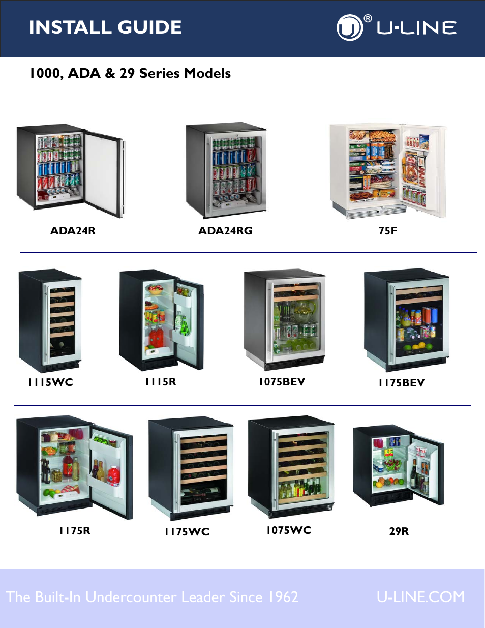 U-Line 75F User Manual | 14 pages