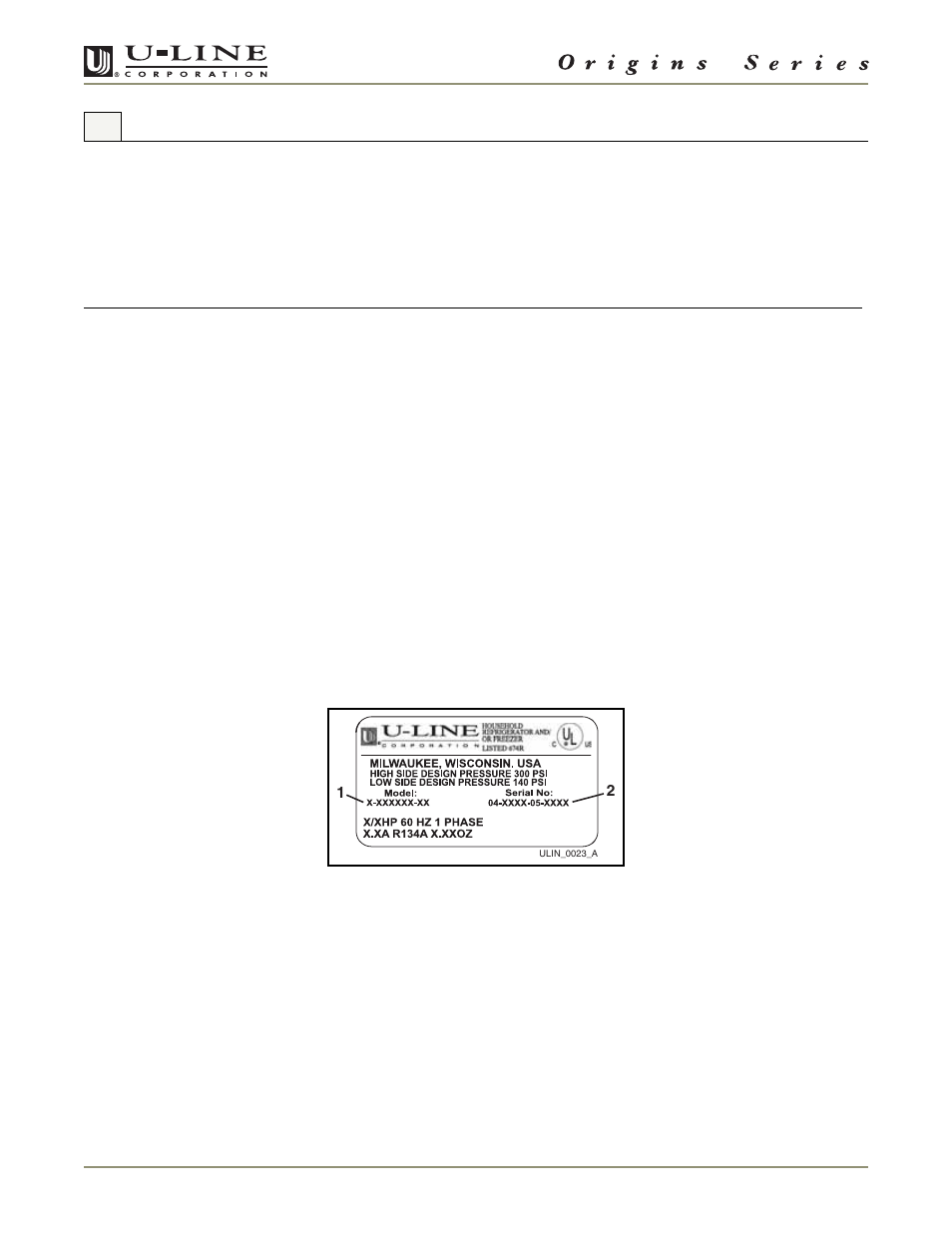 Warranty registration, Please record your model information, 1introduction | U-Line 1175R User Manual | Page 2 / 32