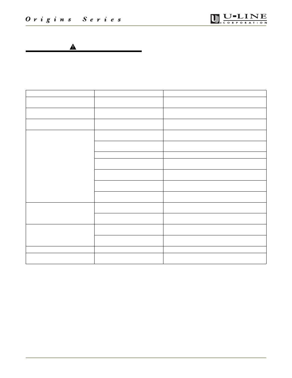 Troubleshooting guide | U-Line 1175R User Manual | Page 25 / 32