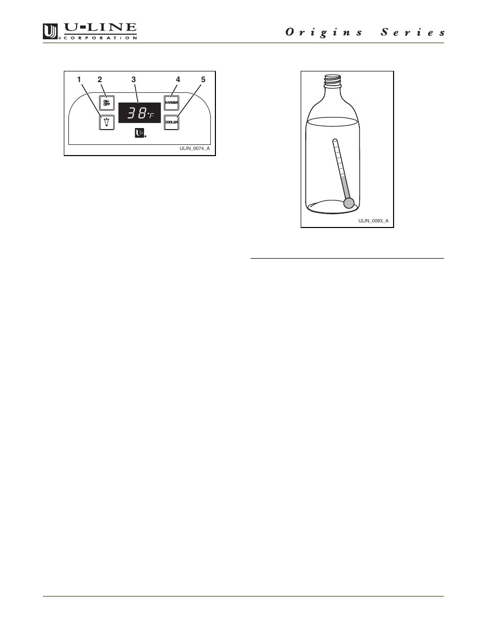 Electronic control panel | U-Line 1175R User Manual | Page 8 / 32