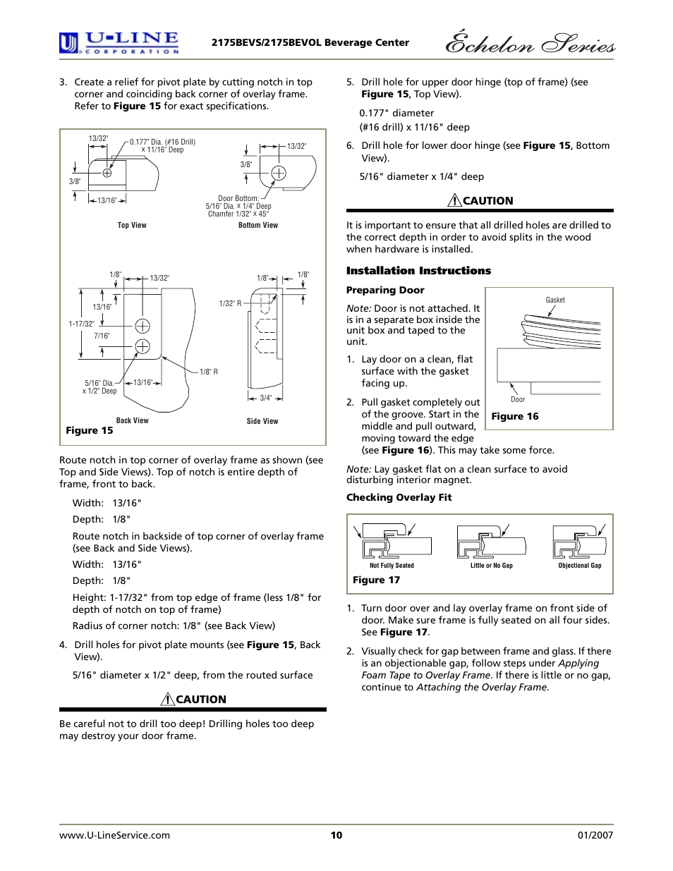 U-Line 2175BEVS User Manual | Page 10 / 16