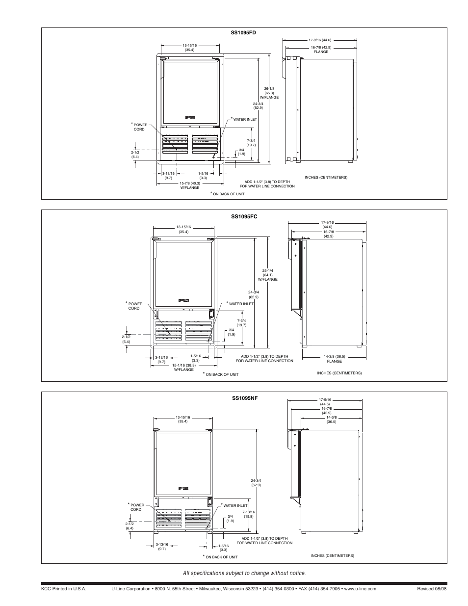 U-Line SS1095NF User Manual | Page 2 / 2