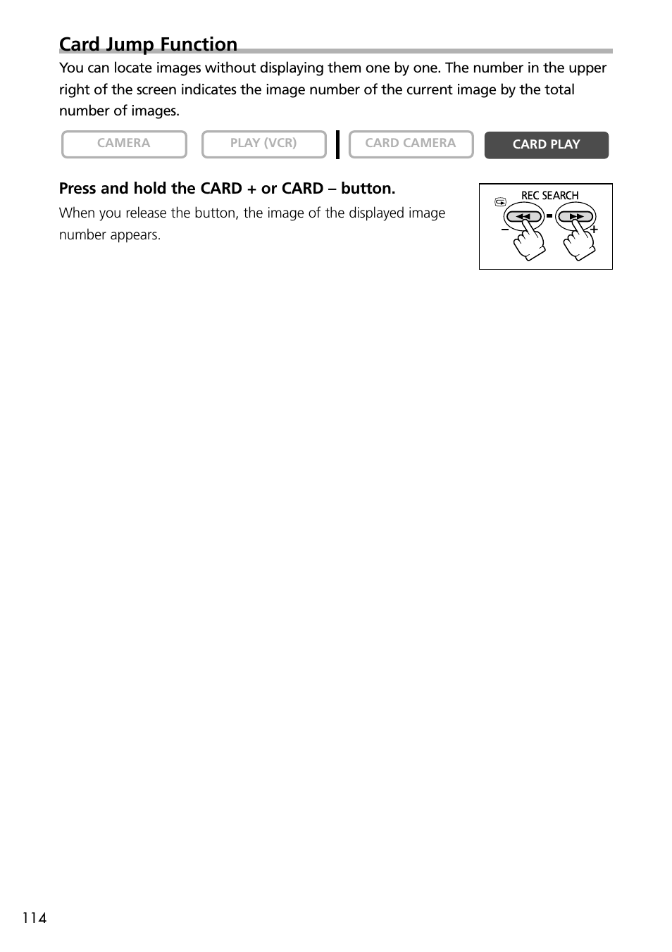 Card jump function | U-Line 30 User Manual | Page 114 / 166