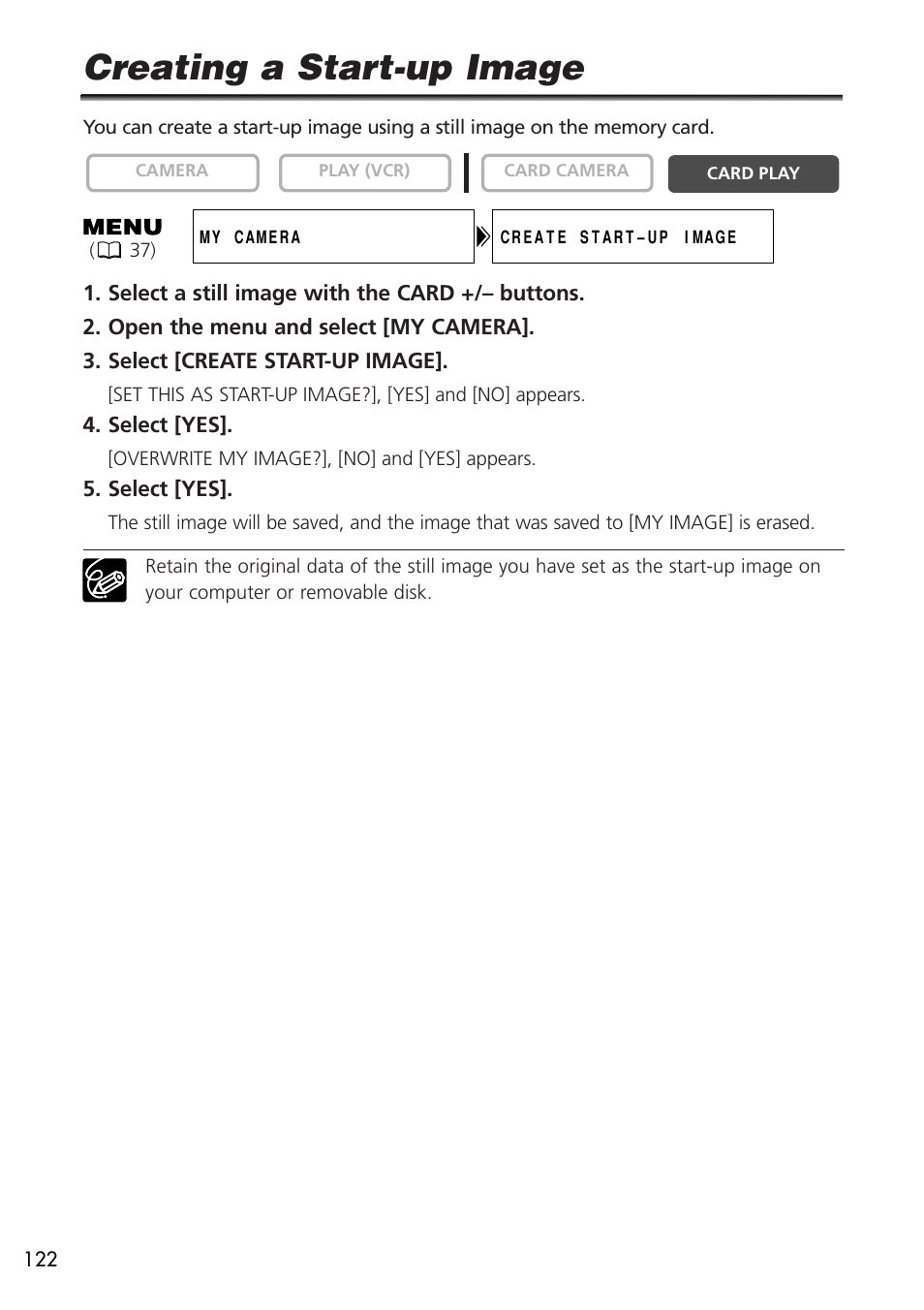 Creating a start-up image | U-Line 30 User Manual | Page 122 / 166