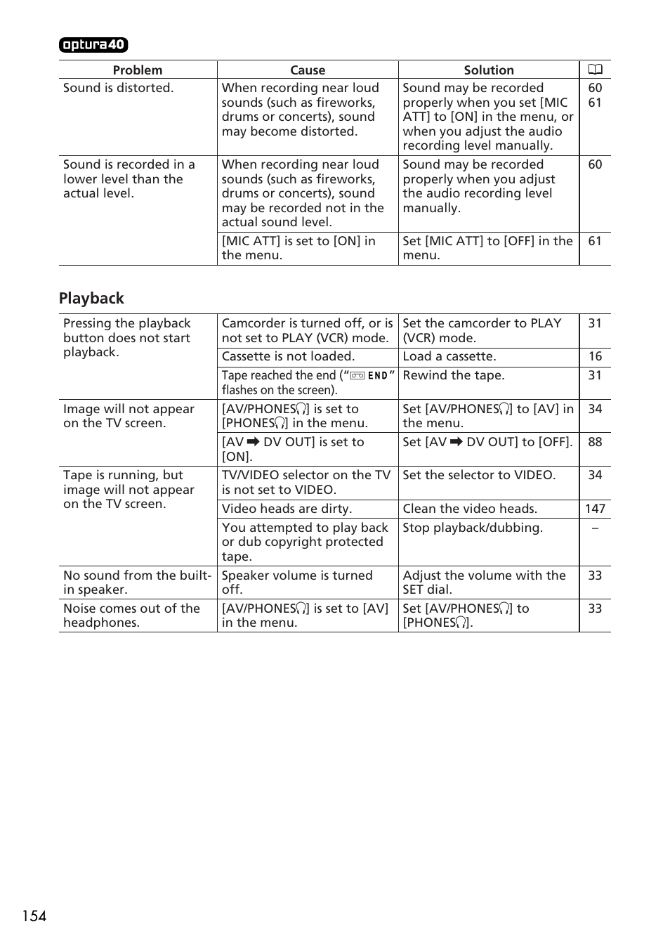 Playback | U-Line 30 User Manual | Page 154 / 166