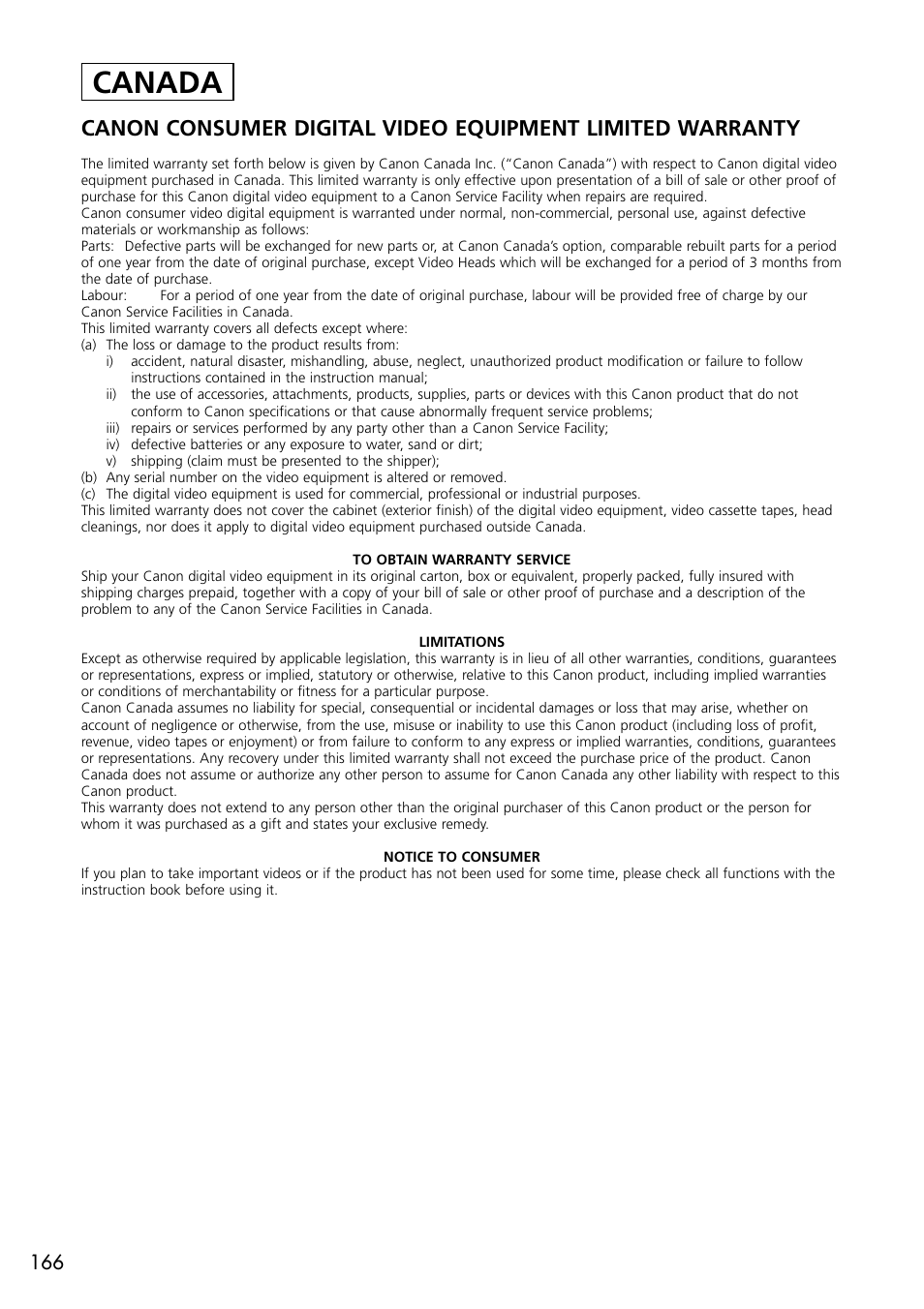 Canada | U-Line 30 User Manual | Page 166 / 166