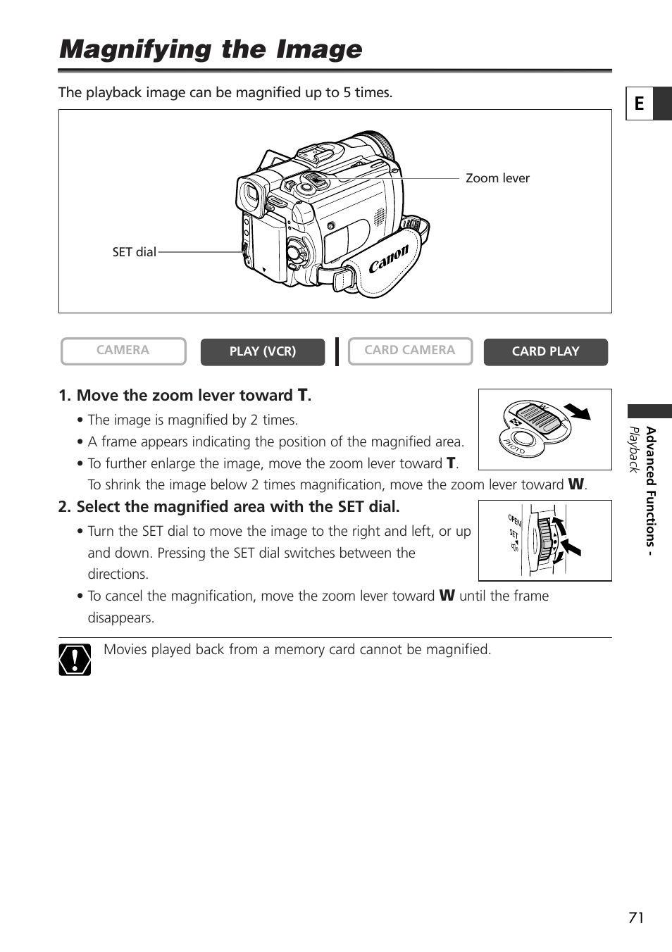 Magnifying the image | U-Line 30 User Manual | Page 71 / 166