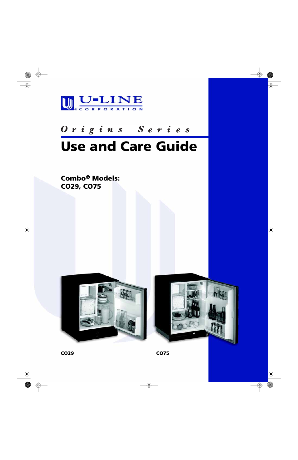 U-Line CO75 User Manual | 24 pages