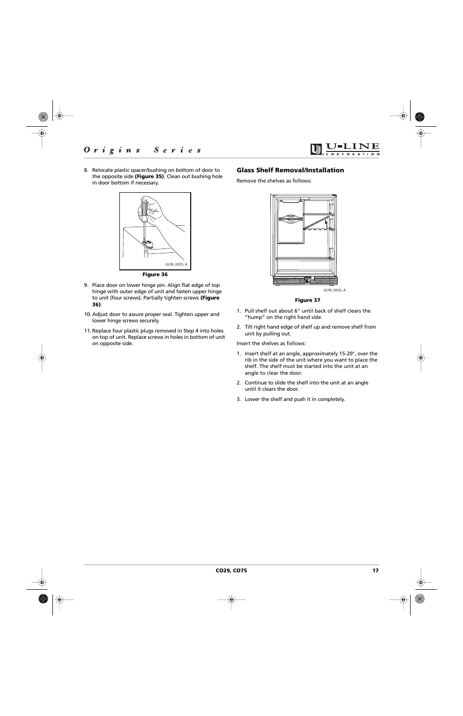 U-Line CO75 User Manual | Page 17 / 24