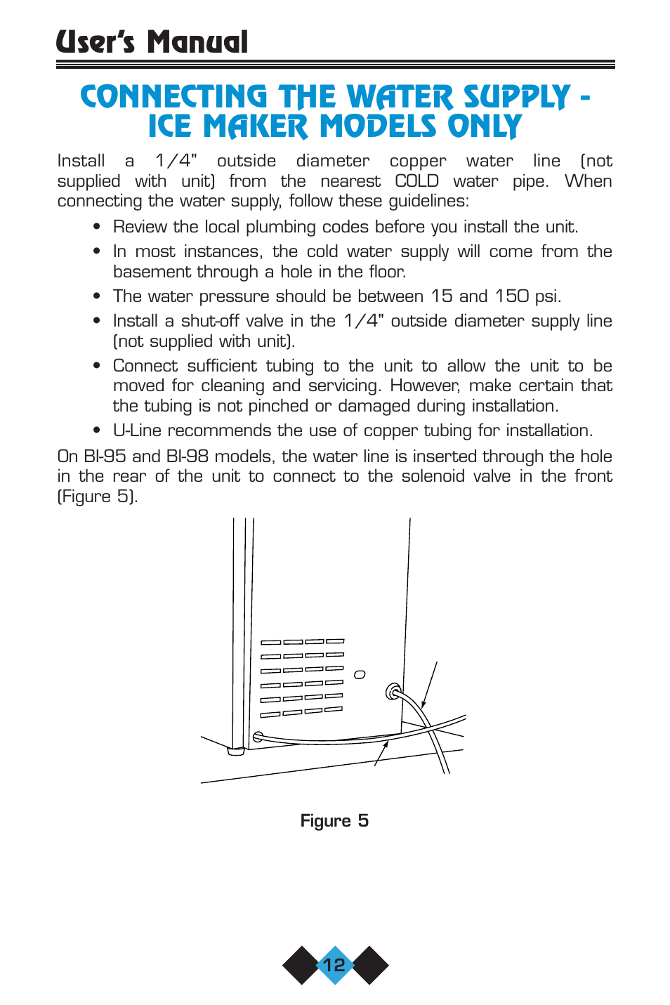 U-Line 75 User Manual | Page 14 / 56