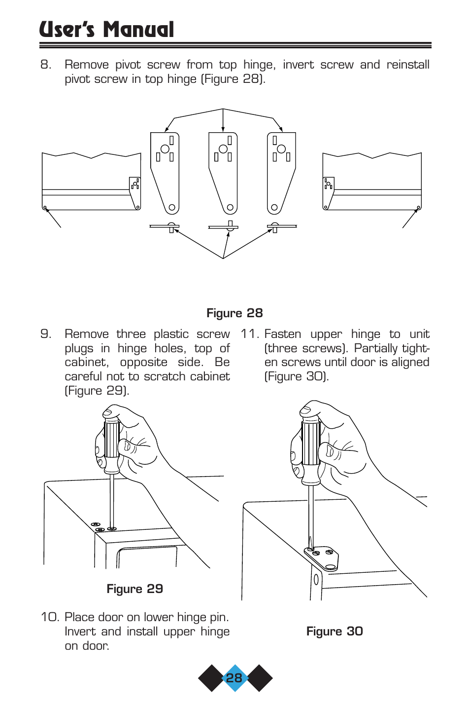 User’s manual | U-Line 75 User Manual | Page 30 / 56