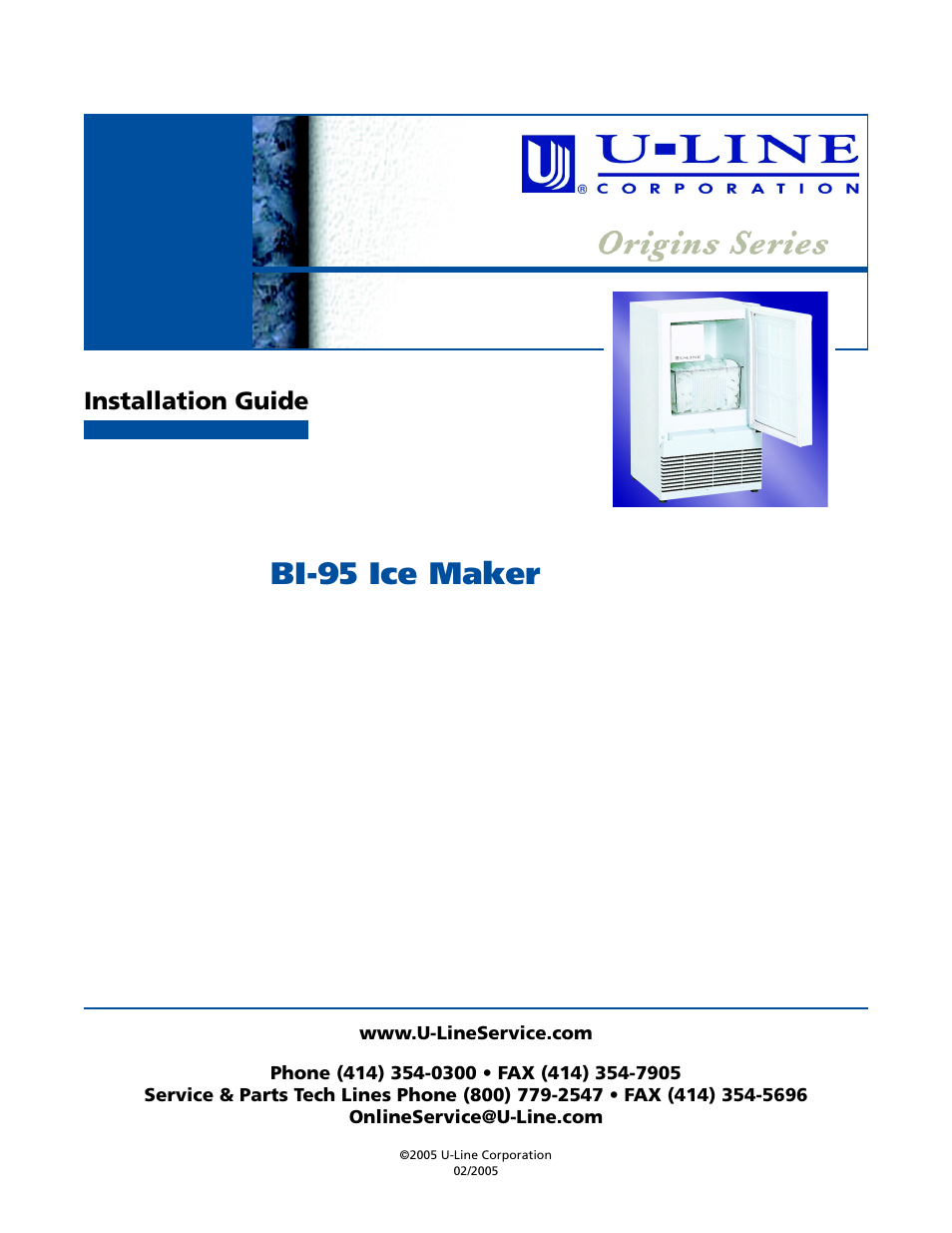 U-Line BI-95 User Manual | 12 pages