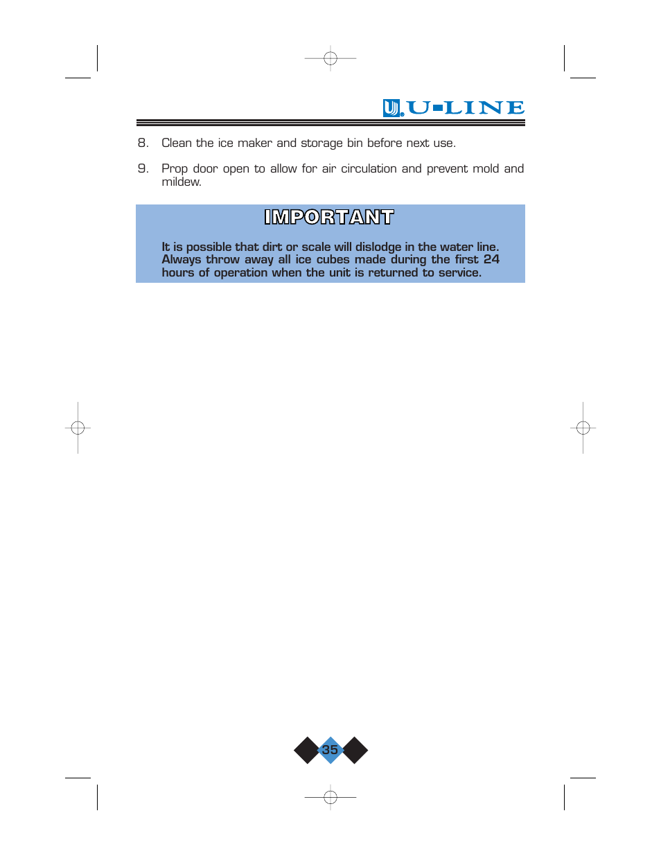 U-Line CLR2060 User Manual | Page 37 / 44