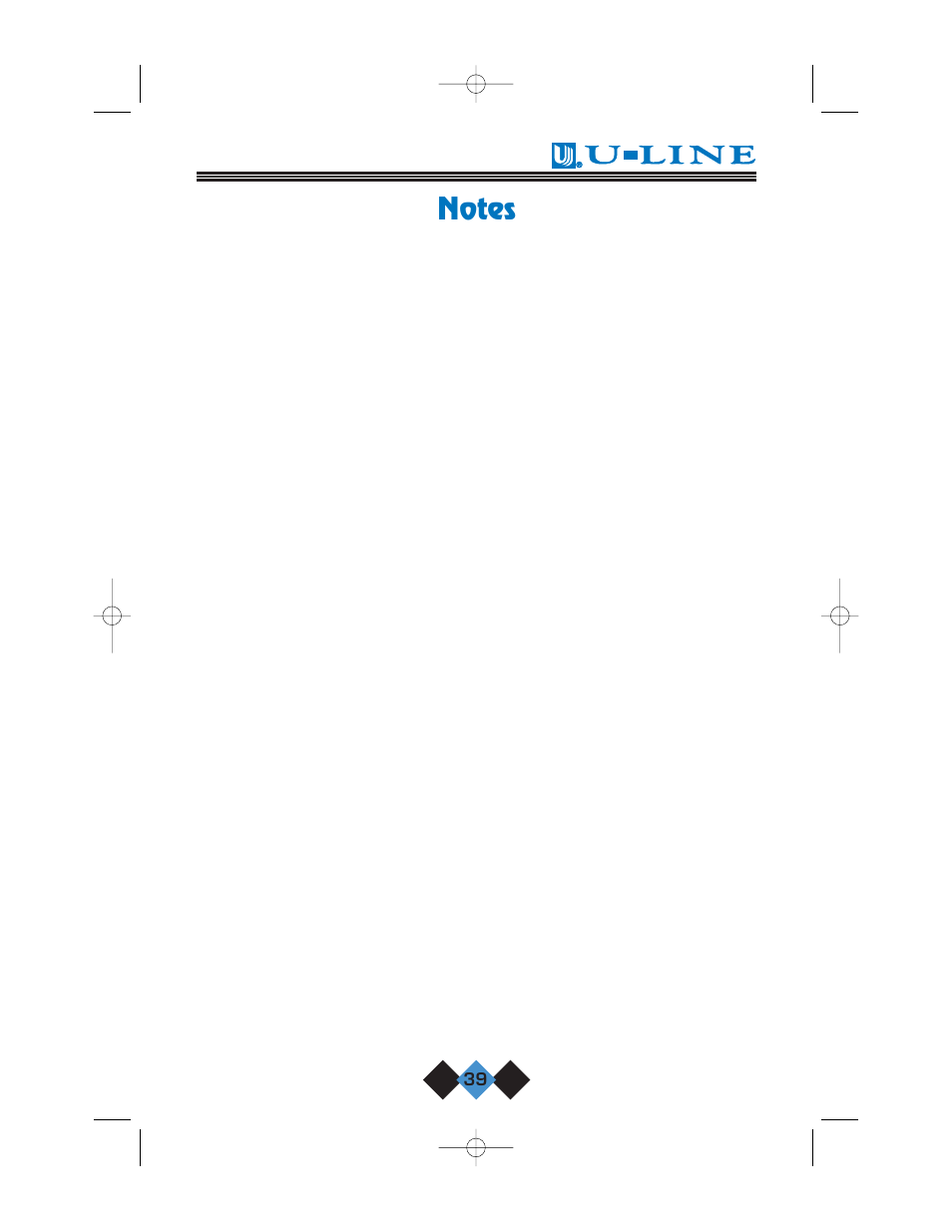 U-Line CLR2060 User Manual | Page 41 / 44