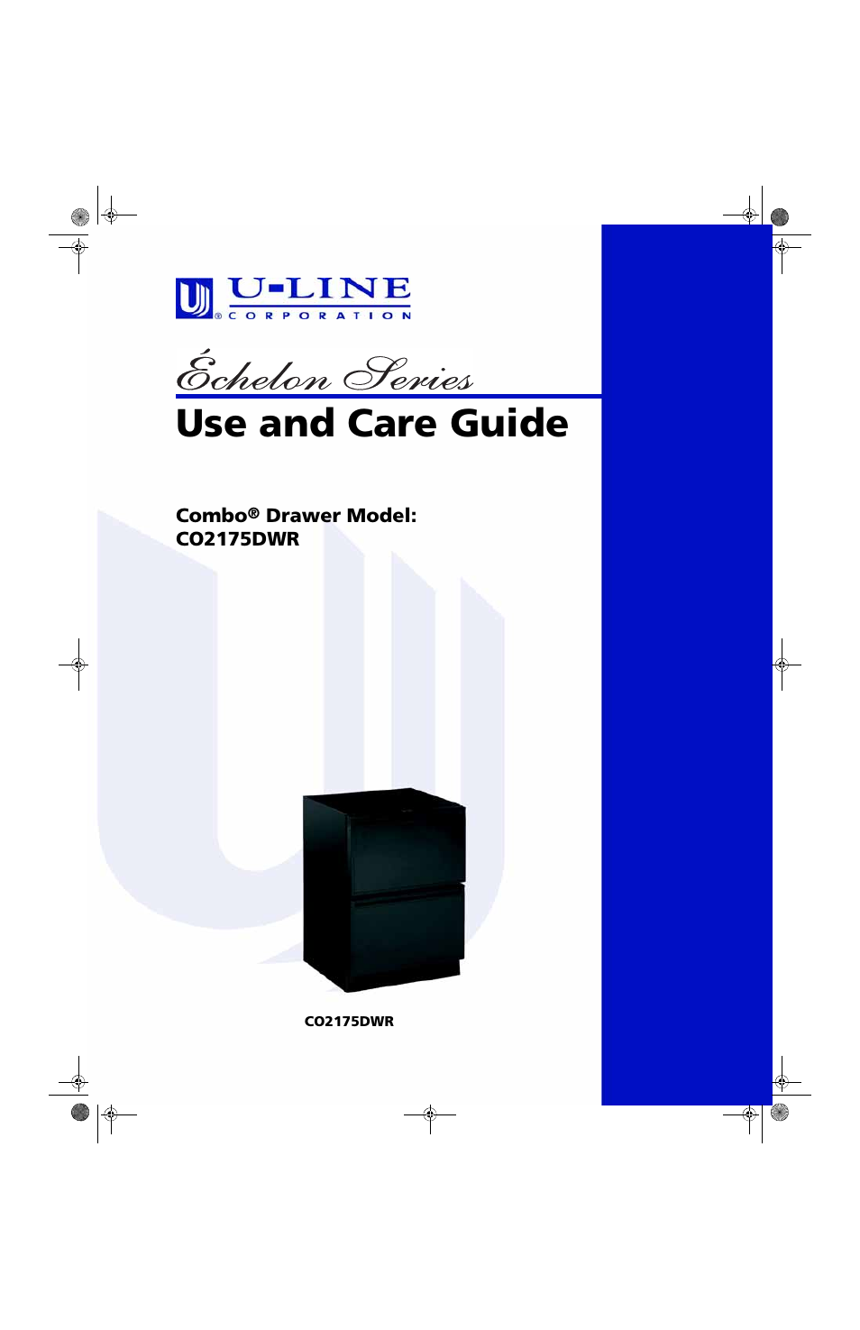 U-Line CO2175DWR User Manual | 20 pages
