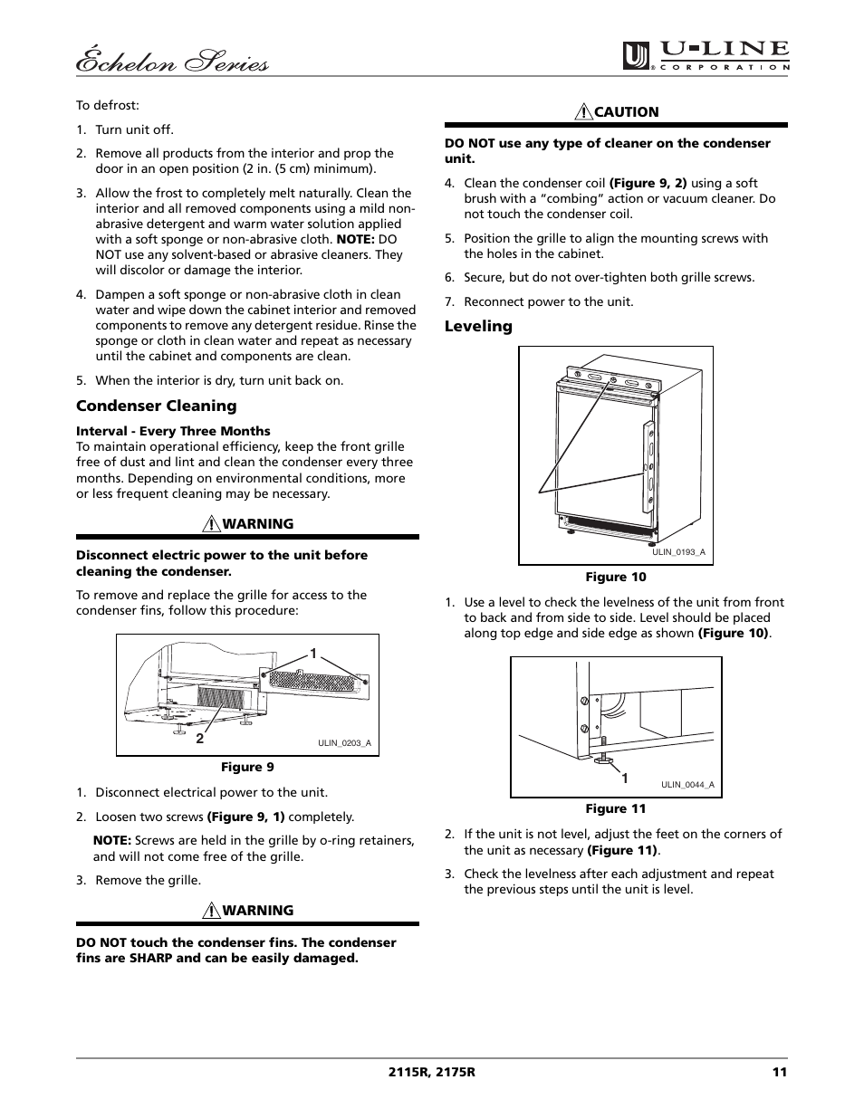 U-Line 2115R User Manual | Page 11 / 20