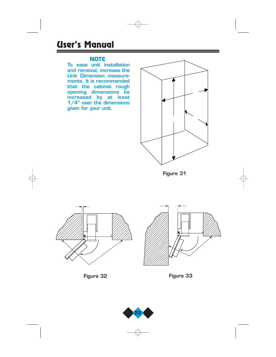 User’s manual | U-Line Refrigerator/Ice-Maker Combos User Manual | Page 24 / 38