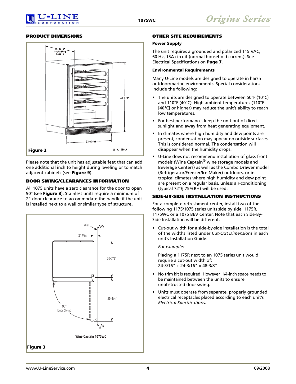 U-Line 1075WC User Manual | Page 4 / 8