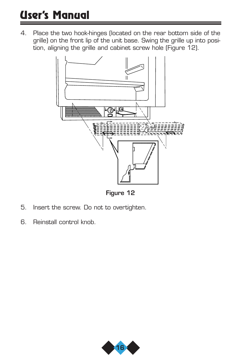 User’s manual | U-Line ICE-MAKER User Manual | Page 18 / 56