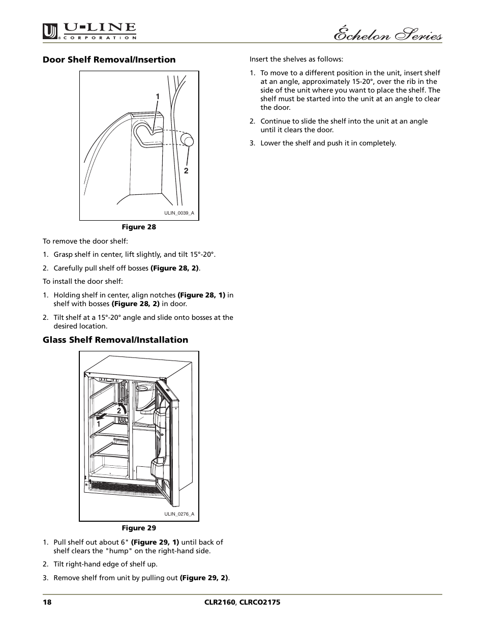 U-Line CLR2160 User Manual | Page 18 / 28