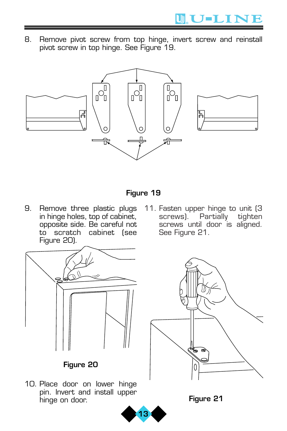 Figure 20 figure 21 | U-Line ICE-MAKER/REFRIGERATOR User Manual | Page 15 / 33