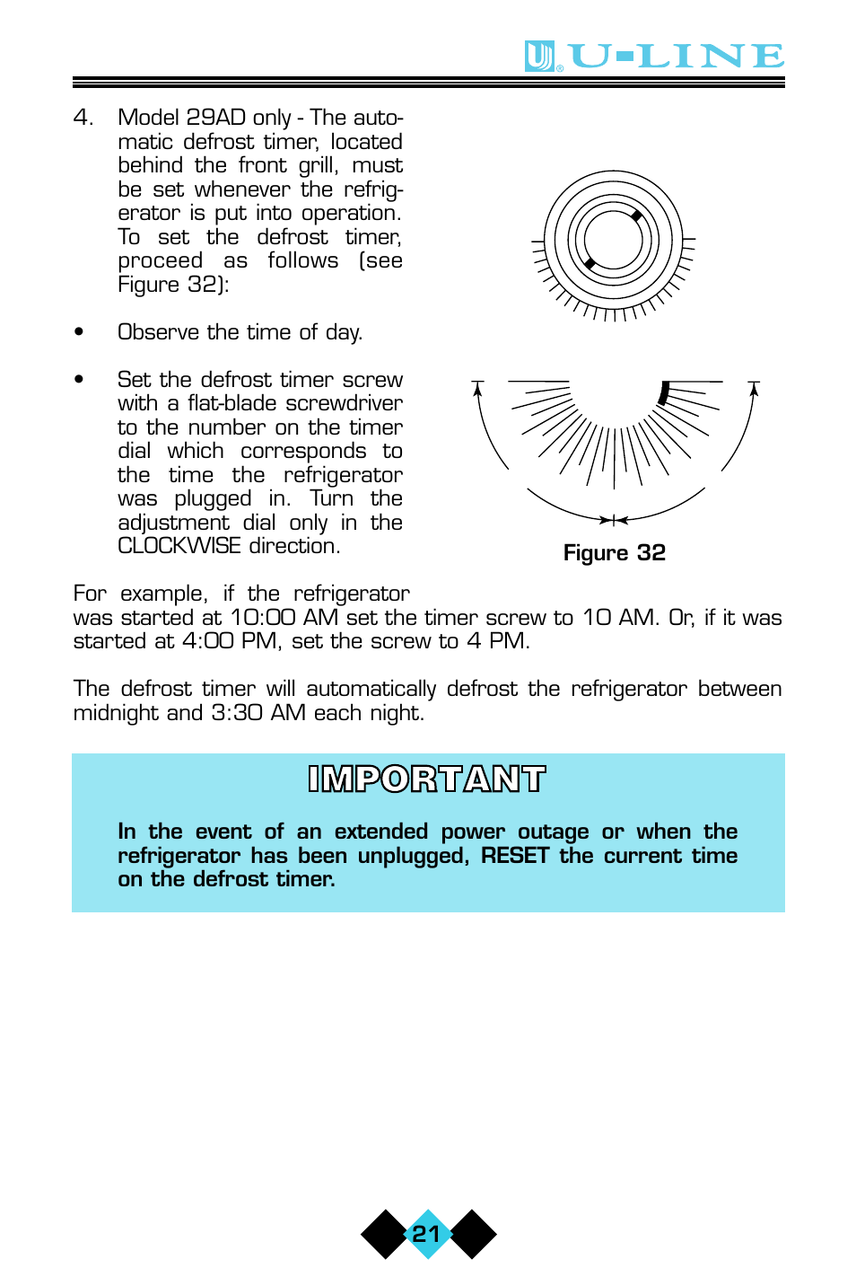 Figure 32 | U-Line ICE-MAKER/REFRIGERATOR User Manual | Page 23 / 33